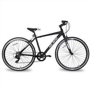 Bicicletă hibridă pentru bărbați din aluminiu cu 7 viteze 700c