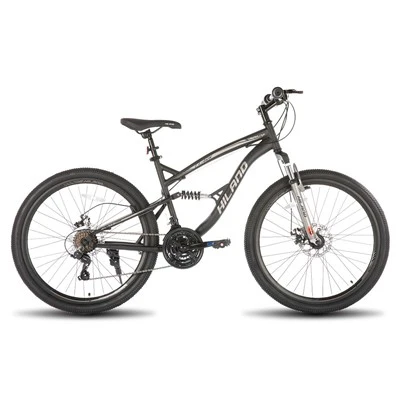 Bicicletă de munte pentru bărbați, cu suspensie completă, roată de 26 inchi, 21 viteze