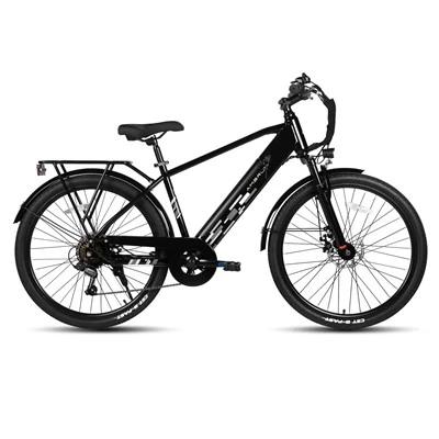 Cablu de bicicletă electric de 26 inci de 26 inci - acționată cu disc mecanic de frână din spate 7 - Transmisie de viteză ridicată - Oțel carbon